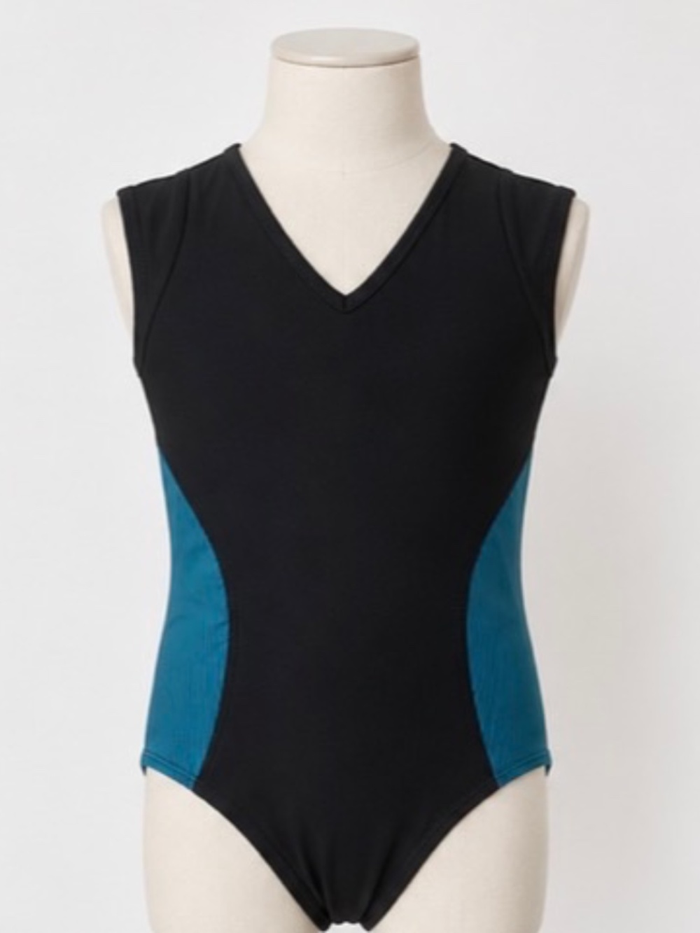 Girls Black and Teal Five Dancewear Leotard